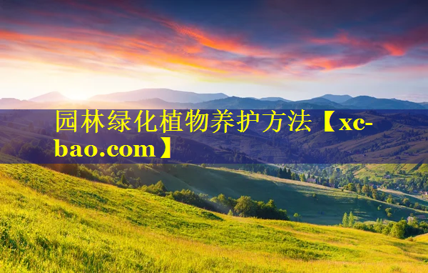 园林绿化植物养护方法