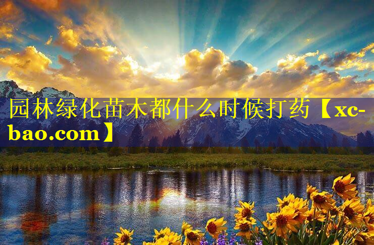 园林绿化苗木都什么时候打药