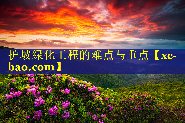 护坡绿化工程的难点与重点