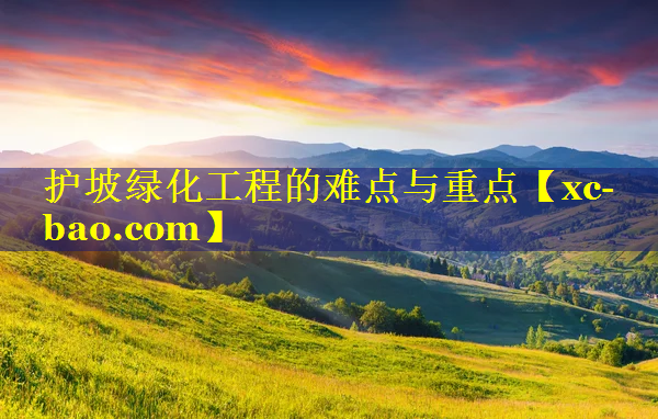 护坡绿化工程的难点与重点